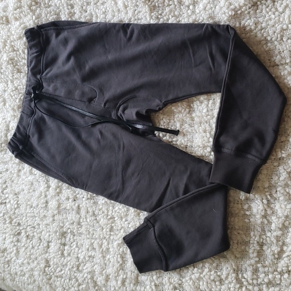 hip and bone harem style charcoal gray sweatpants jogger medium - Picture 3 of 9